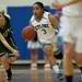 Skyline sophomore Mia Morris drives up the court against Father Gabriel Richard on Friday. Daniel Brenner I AnnArbor.com